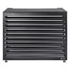 Outdoor Aluminium Horizontal Black Small Air Conditioning Cover