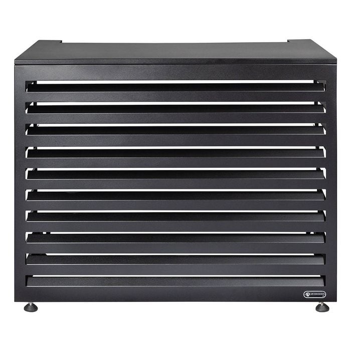 Outdoor Aluminium Horizontal Black Small Air Conditioning Cover