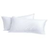 Dreamaker Hotel Collection Cotton Sateen Cover Microfibre King Pillow Twin Pack