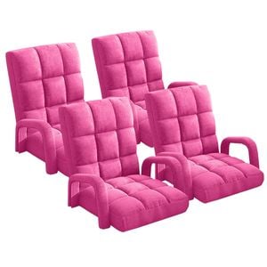 SOGA 4X Pink Recliner Chair with Armrest