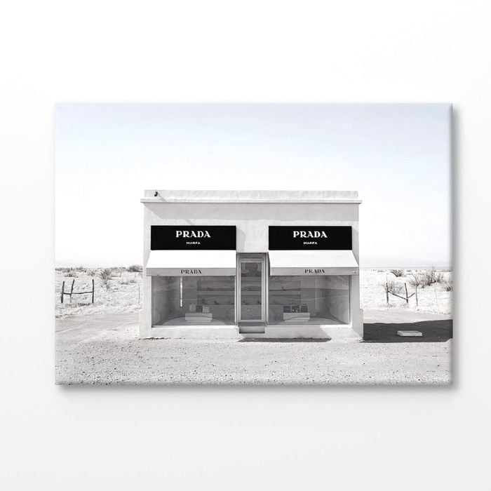 Black And White Fashion Store Print 100% Australian Made 90x60cm (Stretched Canvas)