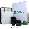 NTK Complete Filter Service Kit for Toyota Landcruiser Prado KDJ150R SUV 2009-2015 3.0L | Air, Oil, Fuel, Cabin Filter
