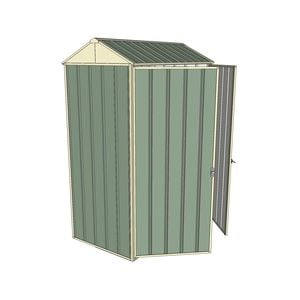 Build-a-Shed 0.8 x 1.5 x 2.1m Gable Double Hinged Doors Shed - Green