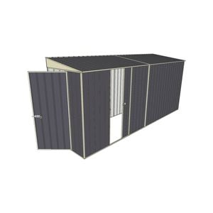 Build-A-Shed 1.2 x 4.5 x 2.0m Skillion Single Sliding Side Door Shed - Grey