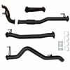 Ignite Exhausts Turbo Back For Holden Rg Colorado 2.8l 3" Cat & Pipe Black Aluminised Steel