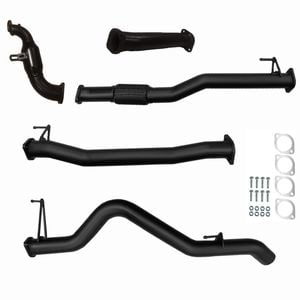 Ignite Exhausts Turbo Back For Holden Rg Colorado 2.8l 3" Cat & Pipe Black Aluminised Steel