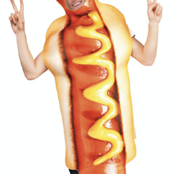 Adult Hot Dog Hotdog Footy Match Food Halloween Bucks Hen Night  Costume