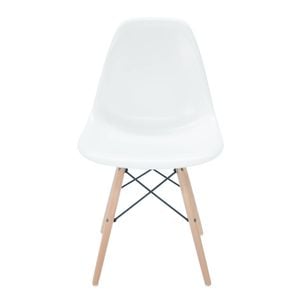 SK Designer Living | Replica Eames DSW Eiffel Chair | Plastic & Natural - White