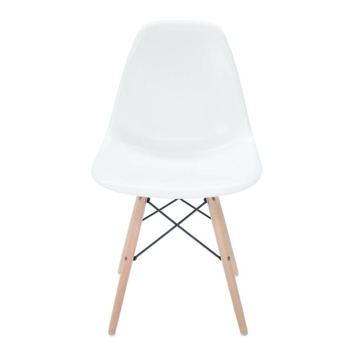 SK Designer Living | Replica Eames DSW Eiffel Chair | Plastic & Natural - White