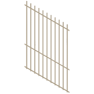 ProtectorAl 350 - 1200 x 1800mm Paperbark Raked 16-30º Batten Pool Fence Panel