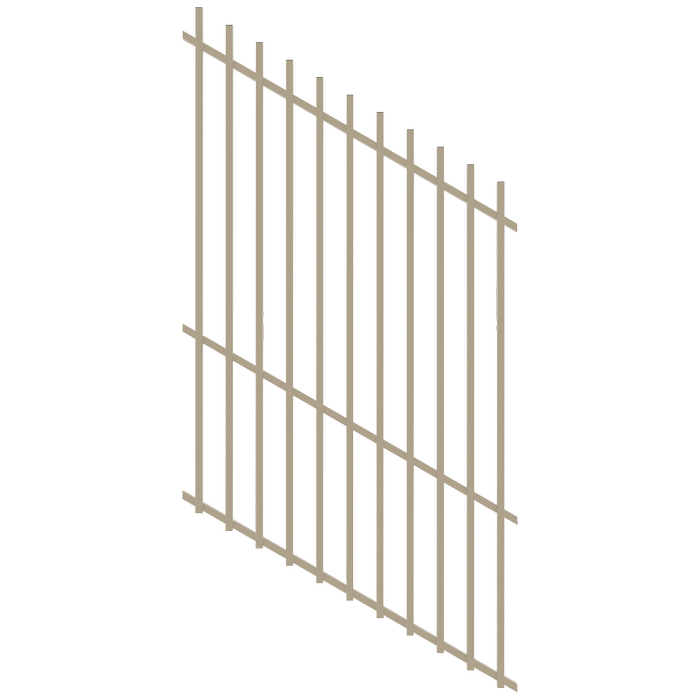 ProtectorAl 350 - 1200 x 1800mm Paperbark Raked 16-30º Batten Pool Fence Panel
