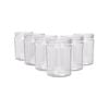Argon Tableware 380ml Glass Jam Jars With No Lids - Set Of 6 Empty Screw Top Kitchen Storage Preserving Jar