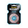 Scotch™ 2.54 x 152.4cm Clear Mount Double-Sided Mounting Tape - 2.54cm x 1.52m