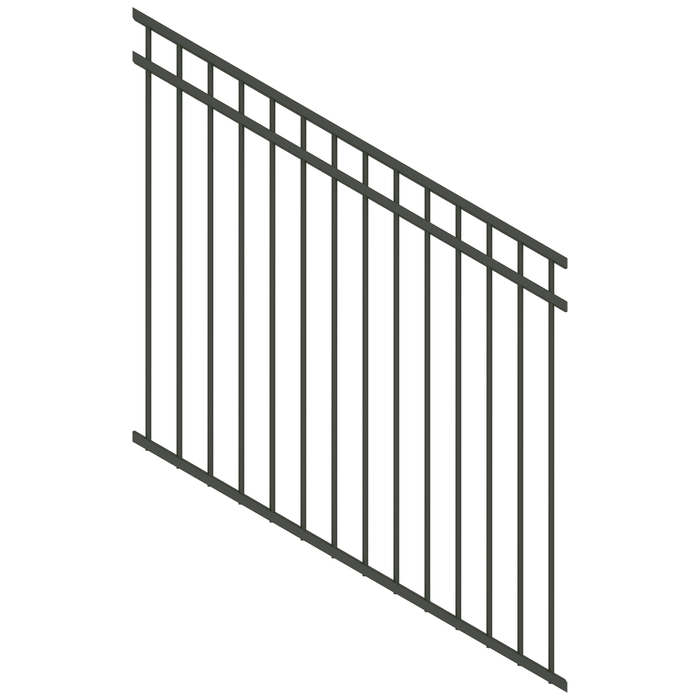 ProtectorAl 350-1200W x 1200H Woodland Grey DTR All Up Pool Fence Panel Raked 16-30º