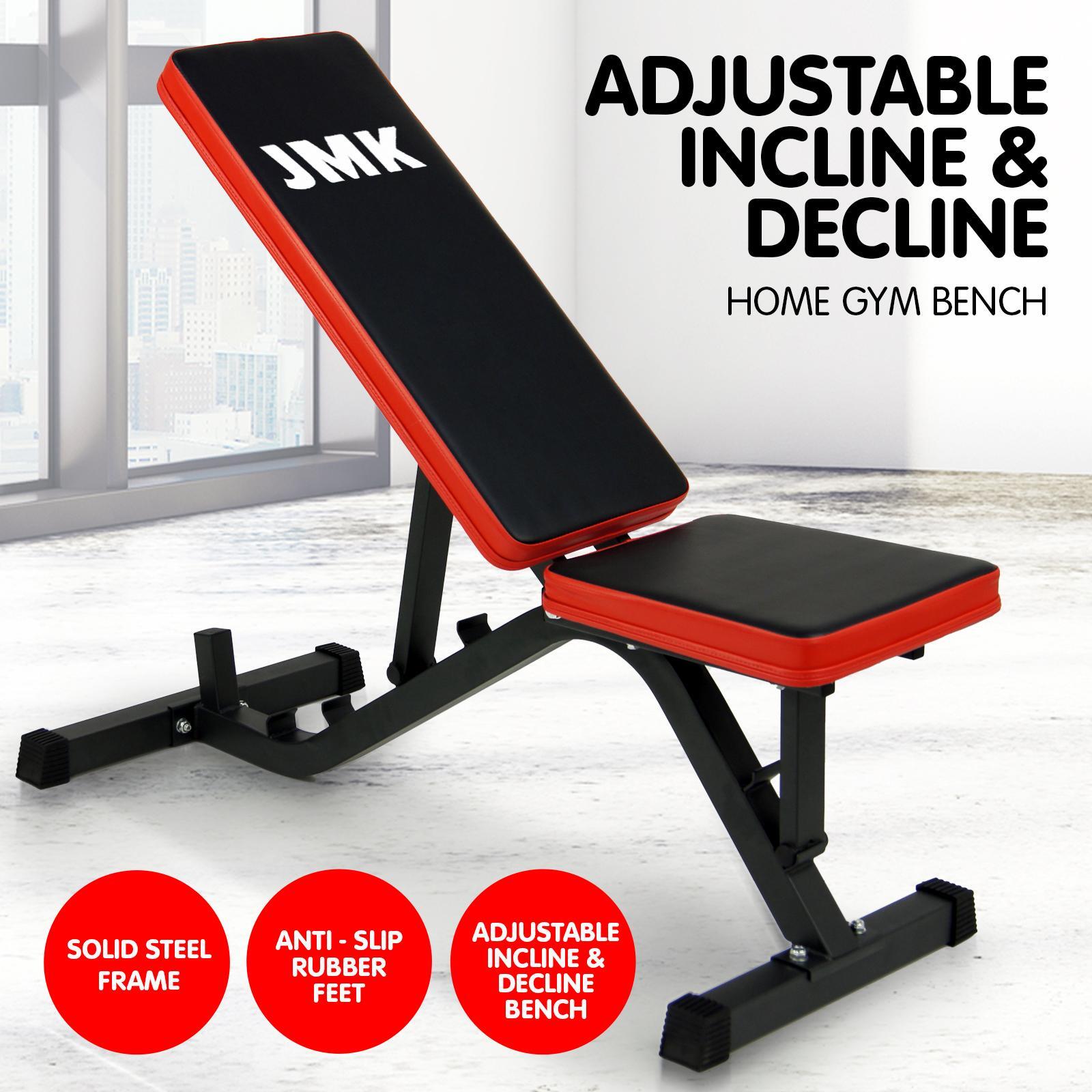 PowerTrain Adjustable Incline Decline Home Gym Bench Bunnings Australia