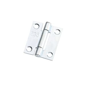 Lane 35 x 28 x 1.2mm Zinc Plated Fixed Pin Butt Hinge - 2 Pack