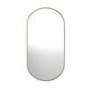 Oikiture 84x50cm Oval Wall Mirror Gold