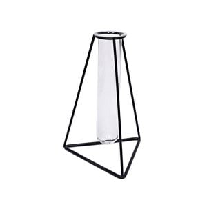 Jack 125 x 110 x 190mm Black Triangle Plant Propagation Vase