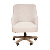 1825 Interiors Bradley Office Swivel Chair Fabric With Gas Lift Beige