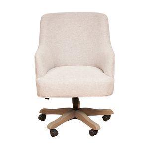 1825 Interiors Bradley Office Swivel Chair Fabric With Gas Lift Beige