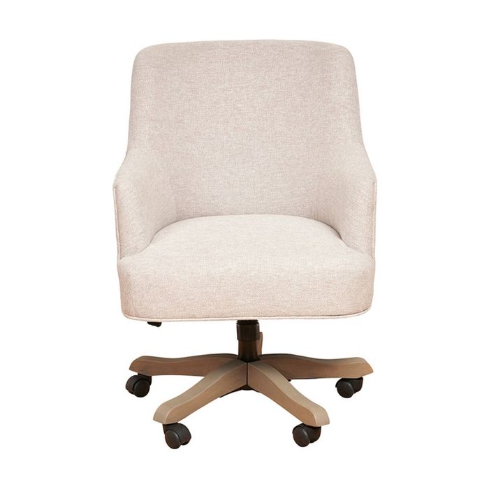 1825 Interiors Bradley Office Swivel Chair Fabric With Gas Lift Beige