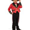 Ring Master Boys Red Circus Entertainer Costume - Small
