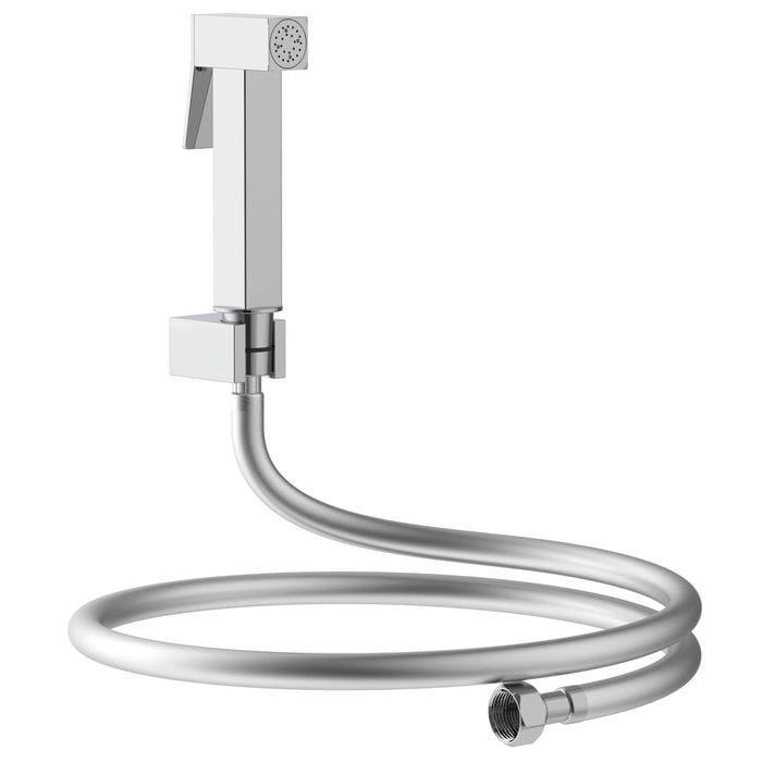 evekare 1.2m Chrome Square Bidet Spray with Holder