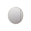 Future Glass Juno Round Mirror Cabinet 800mm - Satin Brass