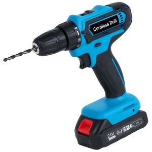 Advwin Cordless Electric Drill, 21V Power Drills Set Tool Drills with 18 Torque Settings, Variable Speed 0-1950 RPM