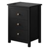 Alfordson Bedside Table Hamptons Black