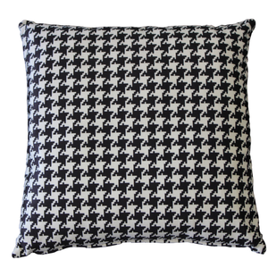Luxe Houndstooth Velvet Cushion