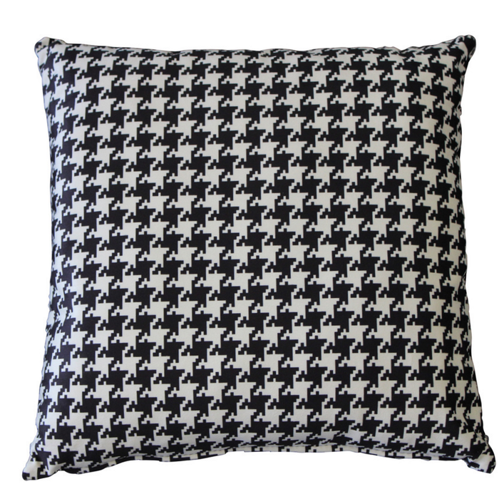Luxe Houndstooth Velvet Cushion