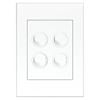 HPM VIVO 4 Gang Wall Switch - White