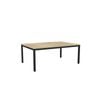 Olg Axis Table 4 Leg Black Frame New Oak Smooth Top L1800mm X W1200mm