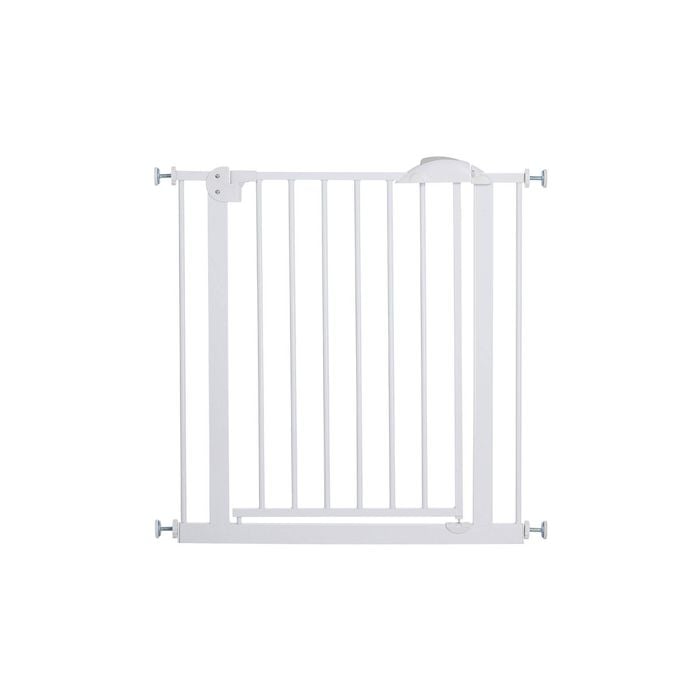 Alopet 78cm Retractable Safety Gate Pet Dog Cat Fence Guard Door White
