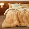CottonMore Thick Warm Bear Shape Winter Reversible Blanket Quilt Comforter 200x230cm Caramel Beige