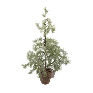 Colours Of Christmas Burlap Base 80x35cm Xmas Tree - Green