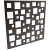 ProtectorAl 300-1200w x 300-1200h Satin Black Squares Unframed Solid Aluminium Decorative Panel 