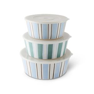 Salt & Pepper Riviera Storage Bowls With Lid - Set Of 3
