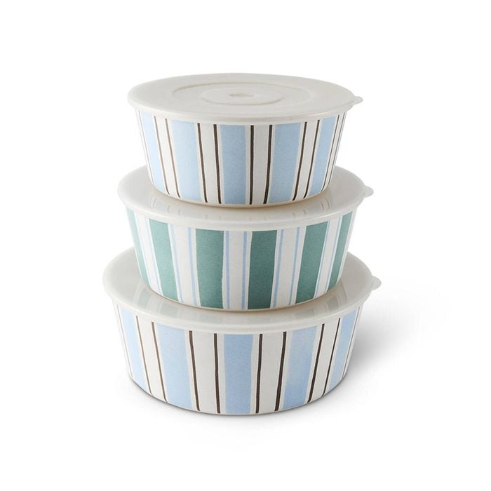 Salt & Pepper Riviera Storage Bowls With Lid - Set Of 3