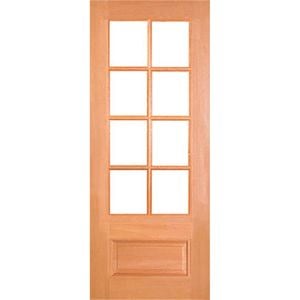 Woodcraft 2040 x 820 x 40mm Entrance Door Whitehouse Clear Safety Glass
