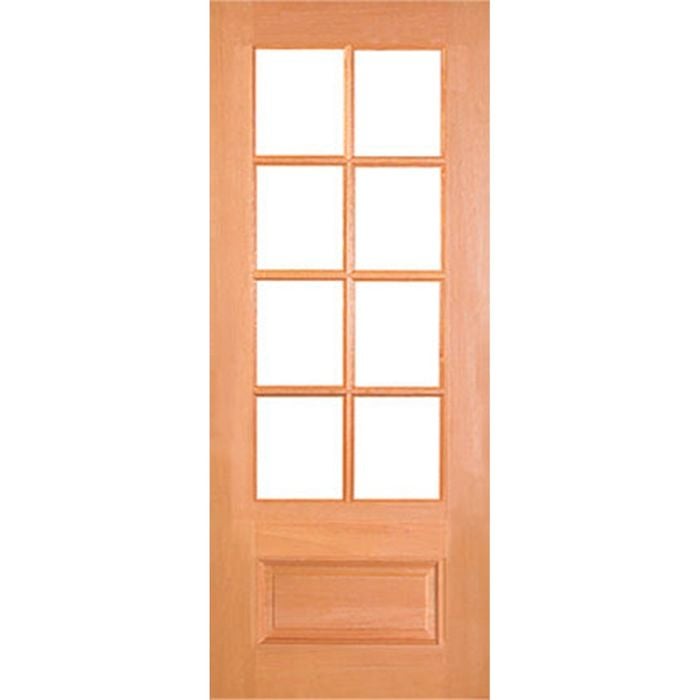Woodcraft 2040 x 820 x 40mm Entrance Door Whitehouse Clear Safety Glass