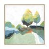 Artey | Blocked I - Framed Canvas - Natural Frame - 84 x 84cm