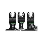 Full Boar Assorted Japanese Tooth Hardwood Multi-tool Blade - 3 Pack