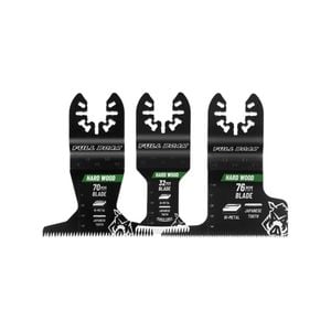 Full Boar Assorted Japanese Tooth Hardwood Multi-tool Blade - 3 Pack