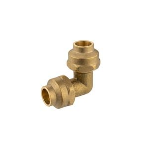 Brasshards 15FL x 15FL Brass Flared Compression Elbow LF