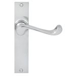 Delf 152 x 32mm Satin Chrome Metro Lever Latch Set