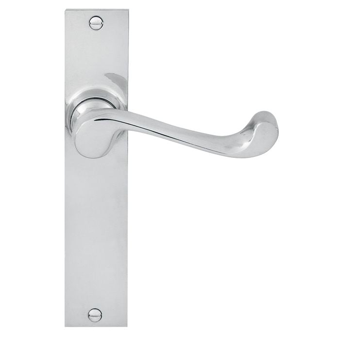 Delf 152 x 32mm Satin Chrome Metro Lever Latch Set
