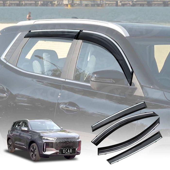 Weathershields For Chery Tiggo 4 Pro 2024-onwards Car Weather Shields Wind Deflectors Window Sun Visor 4 Pcs