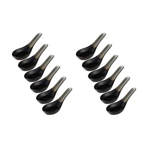 12x Maxwell & Williams Caviar Umi Porcelain Spoon Cooking Utensil 13.5cm